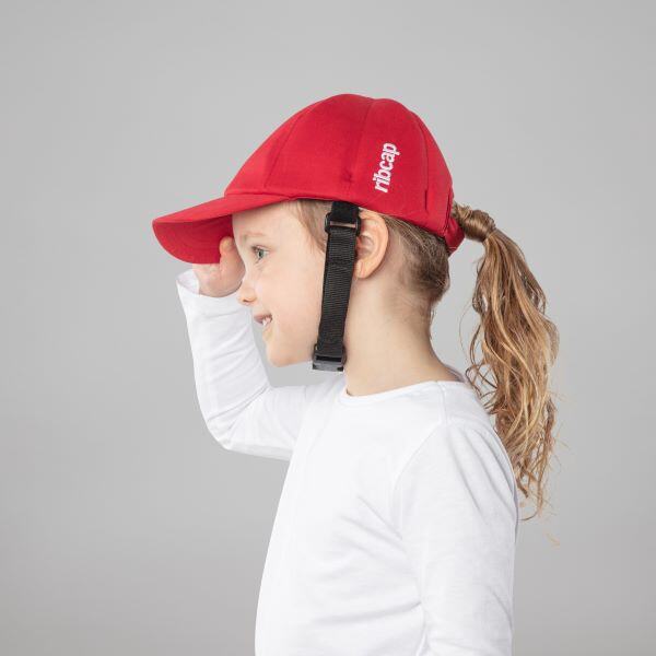 36Baseball Cap Kids_Red_Medical Grade Fashionable Helmet_Kid Female_Studio_high res_NEW 2023 small